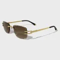 oem odm customized rimless sunglasses krs 210 2